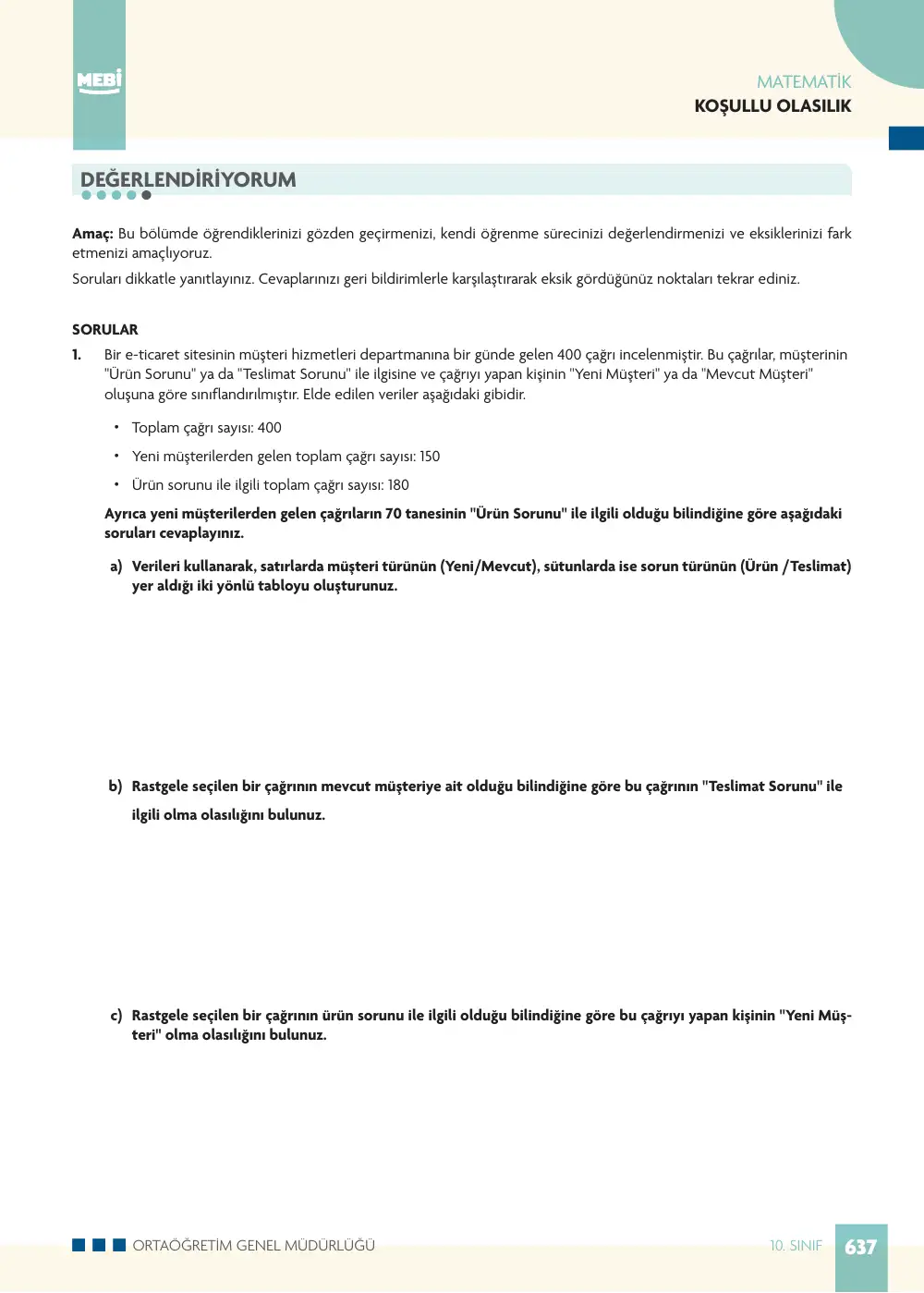 10. Sınıf Matematik Bireysel Öğrenme Etkinlikleri (2026-2027) sayfa 635