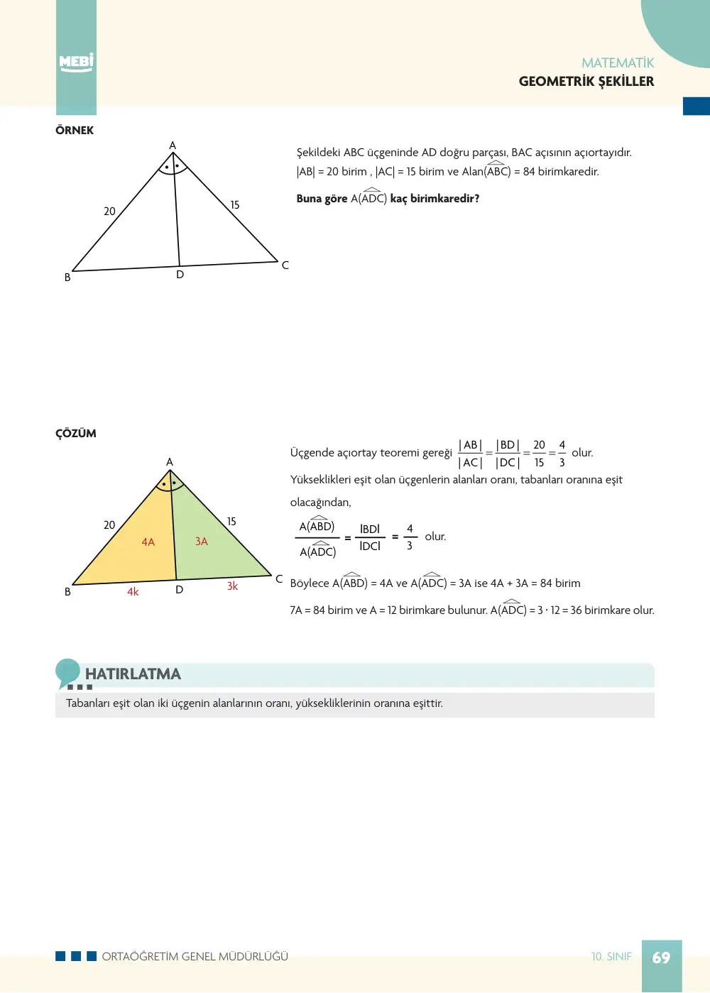 10. Sınıf Matematik Bireysel Öğrenme Etkinlikleri (2026-2027) sayfa 67