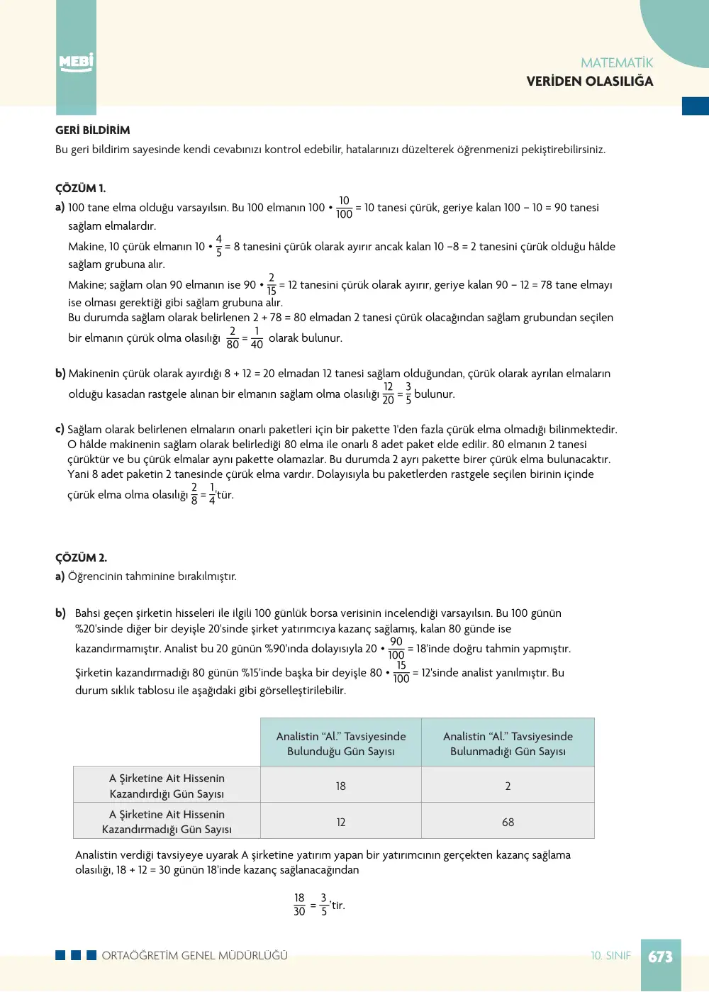10. Sınıf Matematik Bireysel Öğrenme Etkinlikleri (2026-2027) sayfa 671