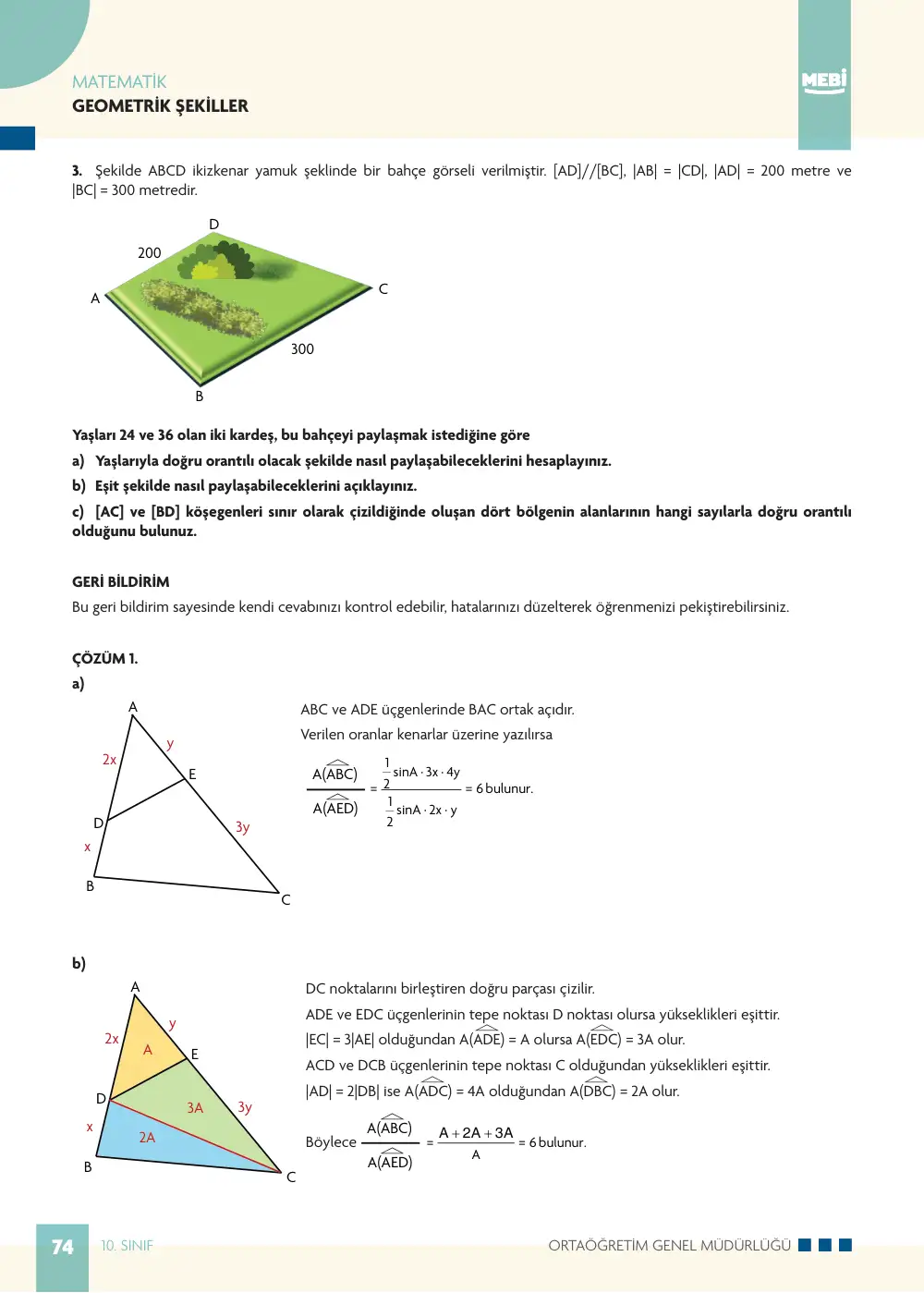 10. Sınıf Matematik Bireysel Öğrenme Etkinlikleri (2026-2027) sayfa 72
