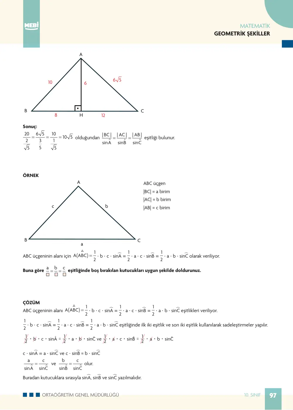 10. Sınıf Matematik Bireysel Öğrenme Etkinlikleri (2026-2027) sayfa 95