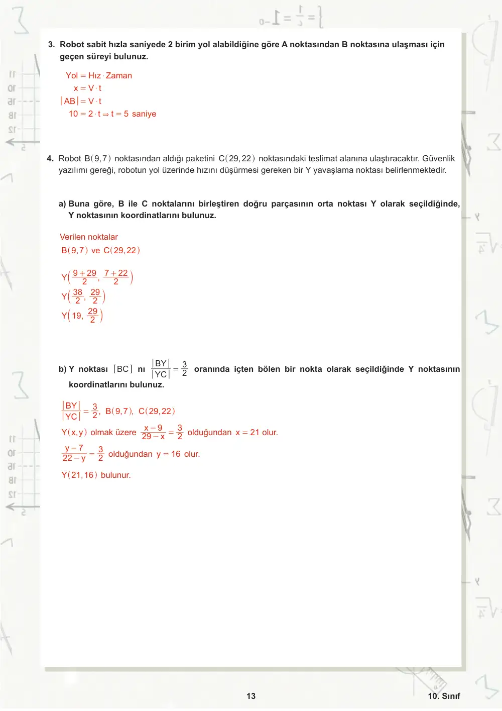 10. Sınıf Matematik Öğrenme Etkinlikleri Seti 2 (2025-2026) cevap anahtarı sayfa 14