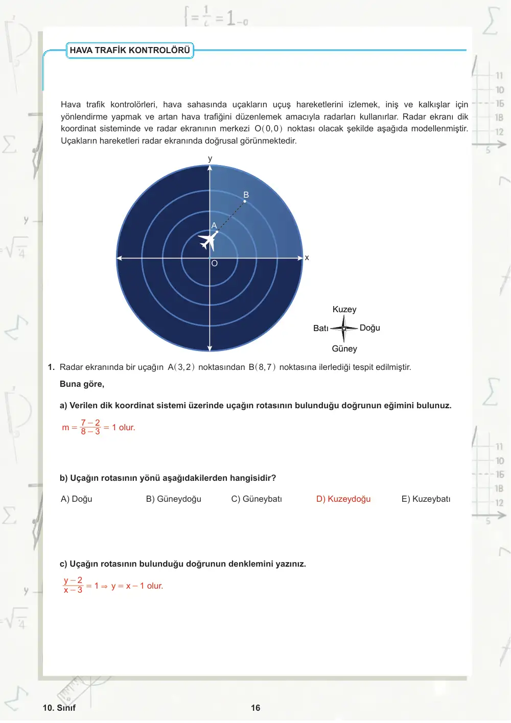 10. Sınıf Matematik Öğrenme Etkinlikleri Seti 2 (2025-2026) cevap anahtarı sayfa 17