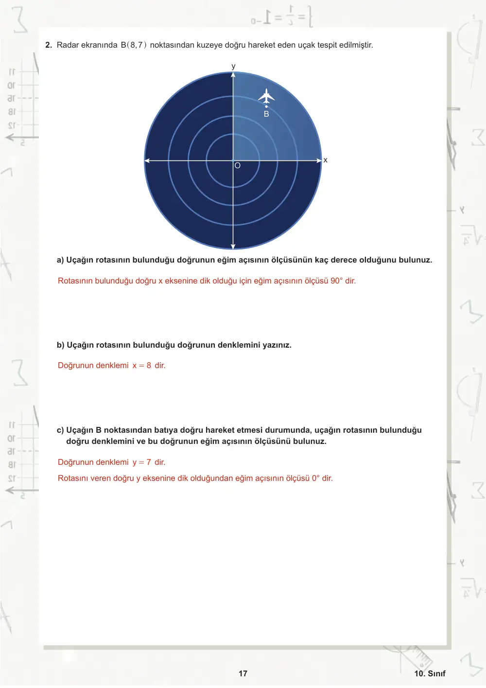 10. Sınıf Matematik Öğrenme Etkinlikleri Seti 2 (2025-2026) cevap anahtarı sayfa 18