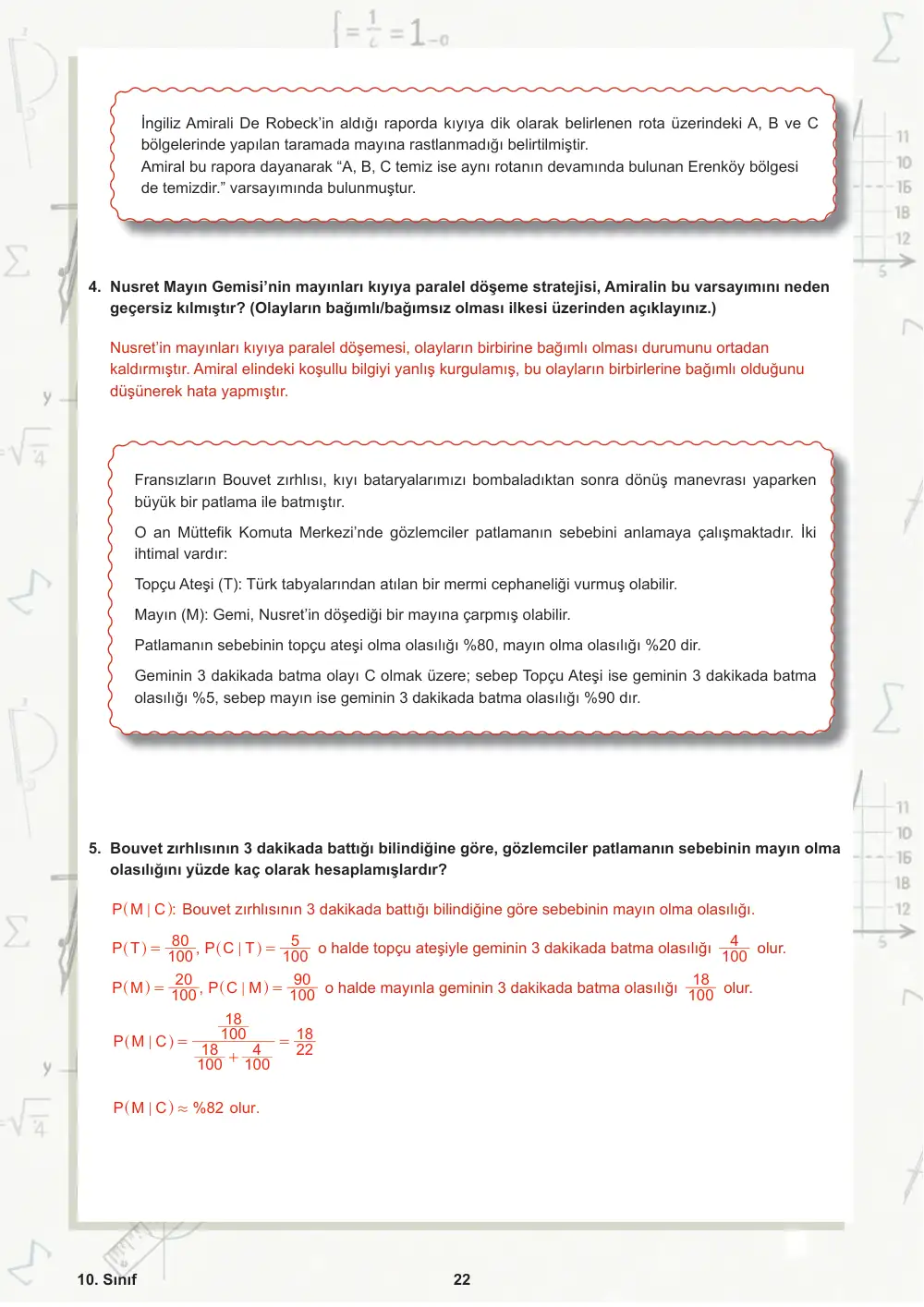 10. Sınıf Matematik Öğrenme Etkinlikleri Seti 2 (2025-2026) cevap anahtarı sayfa 23