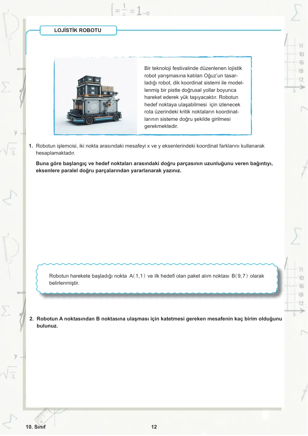 10. Sınıf Matematik Öğrenme Etkinlikleri Seti 2 (2025-2026) sayfa 13