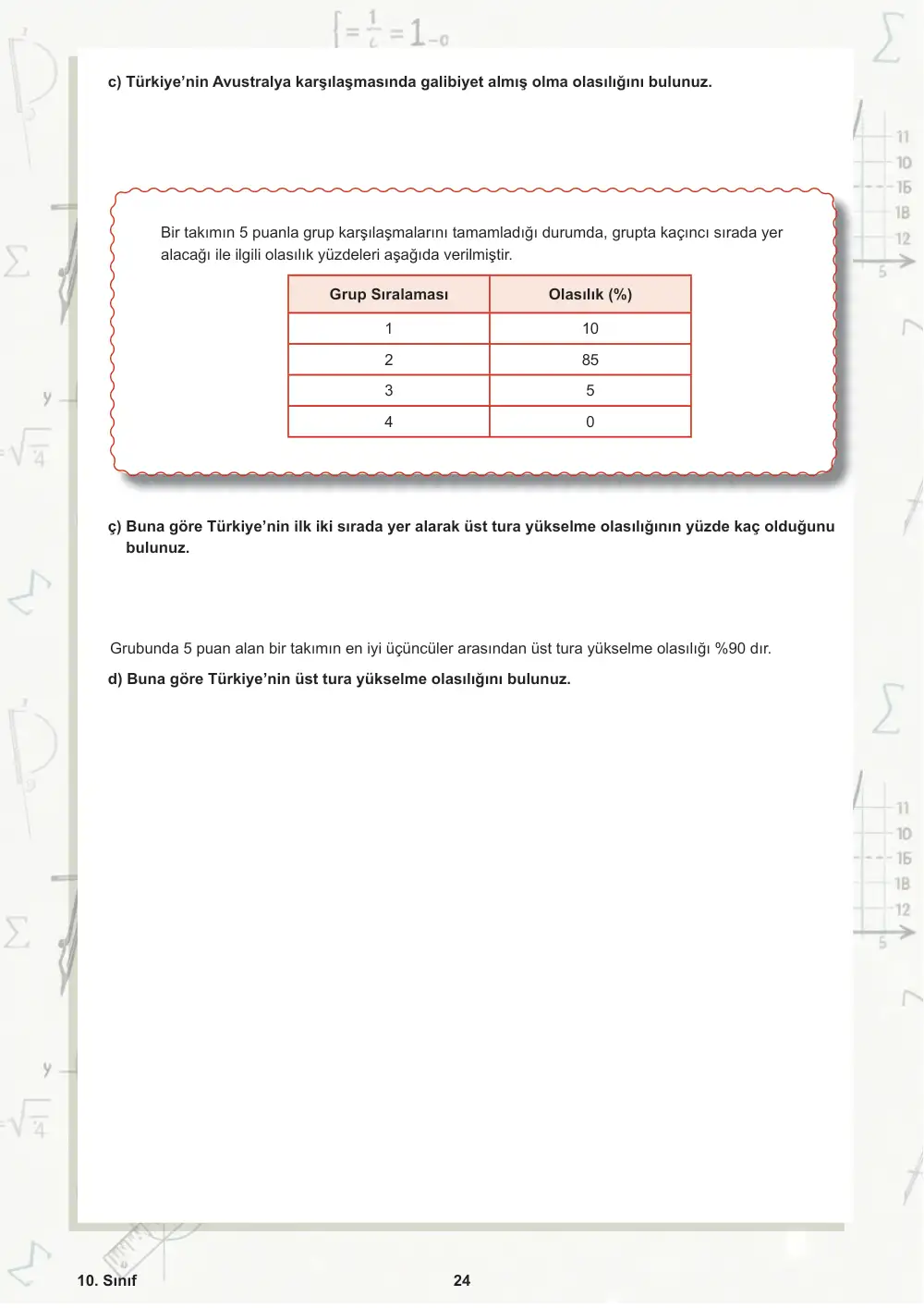 10. Sınıf Matematik Öğrenme Etkinlikleri Seti 2 (2025-2026) sayfa 25