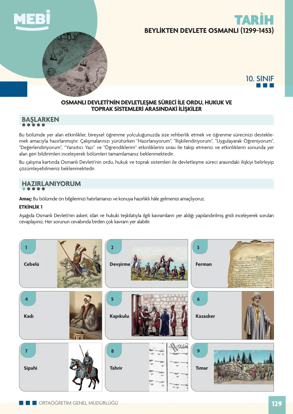 10. Sınıf Tarih Bireysel Öğrenme Etkinlikleri (2026-2027) sayfa 127