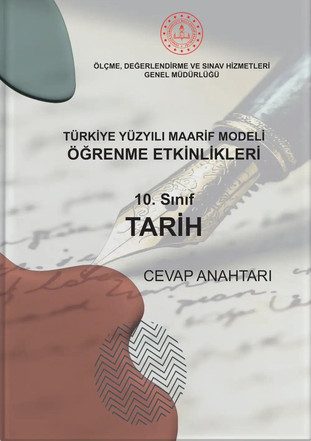 10. Sınıf Tarih Öğrenme Etkinlikleri Seti 1 (2025-2026) cevap anahtarı sayfa 1