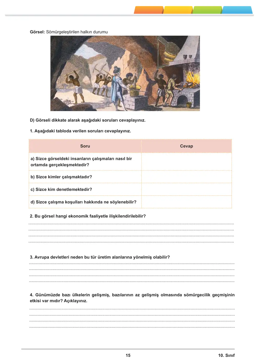 10. Sınıf Tarih Öğrenme Etkinlikleri Seti 2 (2025-2026) sayfa 16