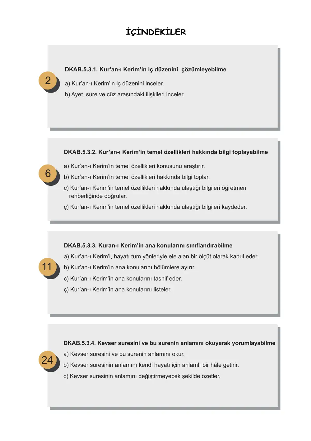 5. Sınıf Din Kültürü ve Ahlak Bilgisi Öğrenme Etkinlikleri Seti 1 (2025-2026) cevap anahtarı sayfa 2