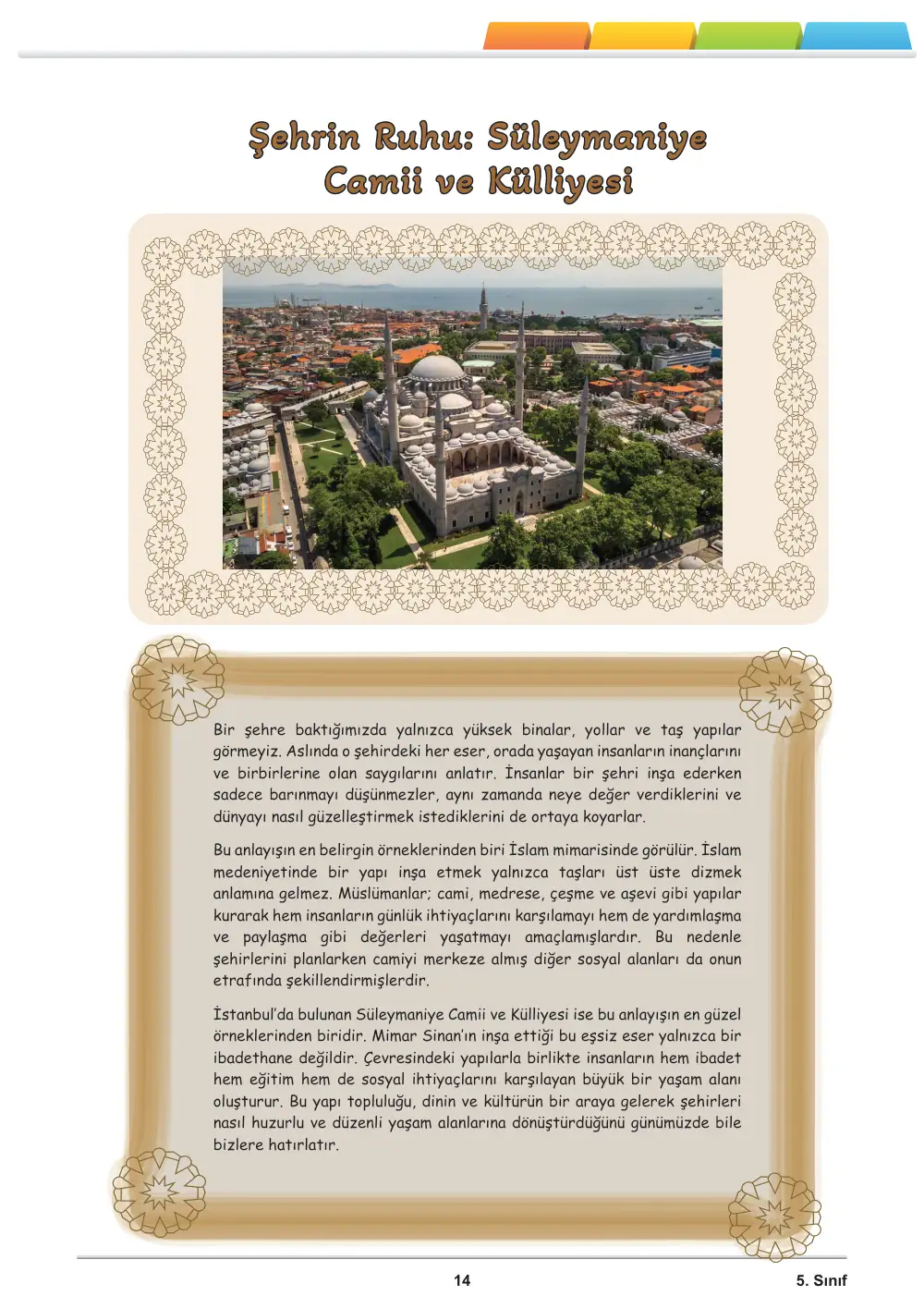 5. Sınıf Din Kültürü ve Ahlak Bilgisi Öğrenme Etkinlikleri Seti 2 (2025-2026) cevap anahtarı sayfa 15