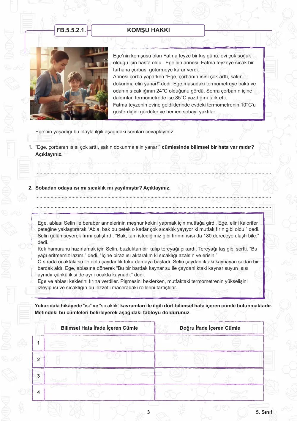 5. Sınıf Fen Bilimleri Öğrenme Etkinlikleri Seti 2 (2025-2026) sayfa 4
