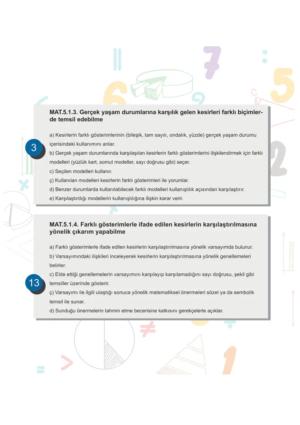 5. Sınıf Matematik Öğrenme Etkinlikleri Seti 1 (2025-2026) cevap anahtarı sayfa 3