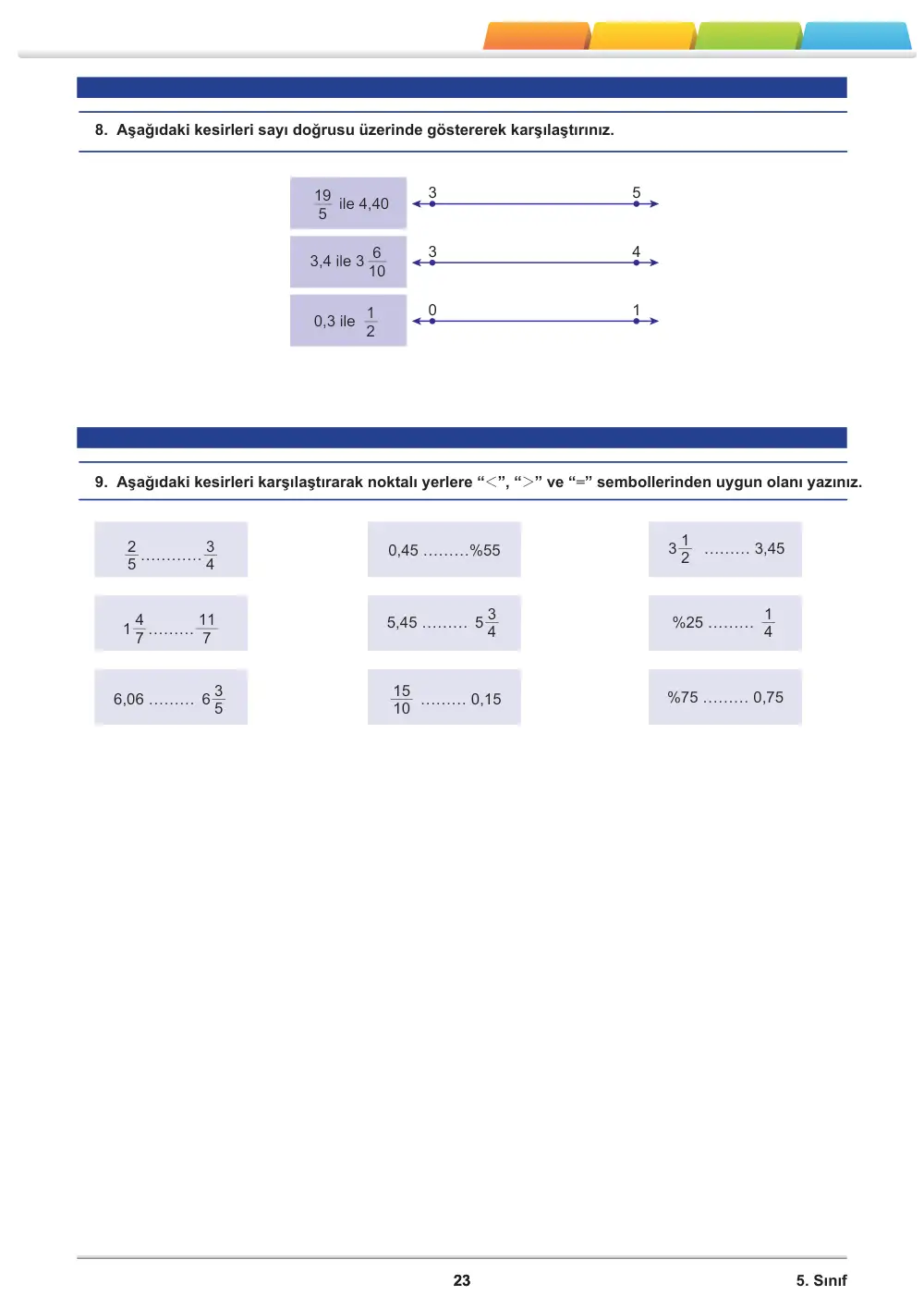 5. Sınıf Matematik Öğrenme Etkinlikleri Seti 1 (2025-2026) sayfa 25