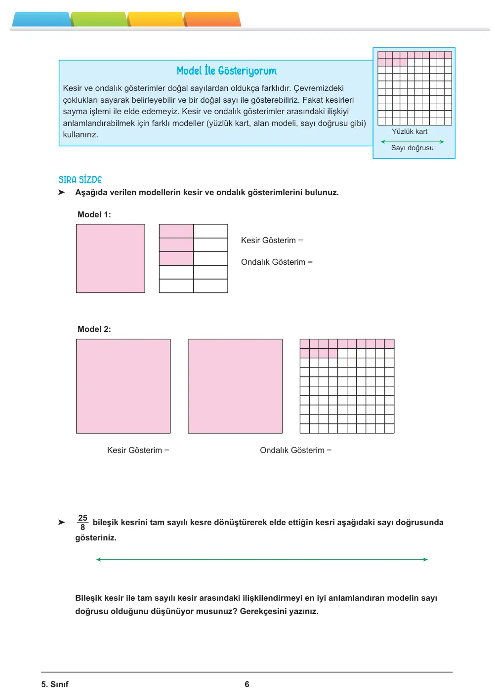 5. Sınıf Matematik Öğrenme Etkinlikleri Seti 1 (2025-2026) sayfa 8