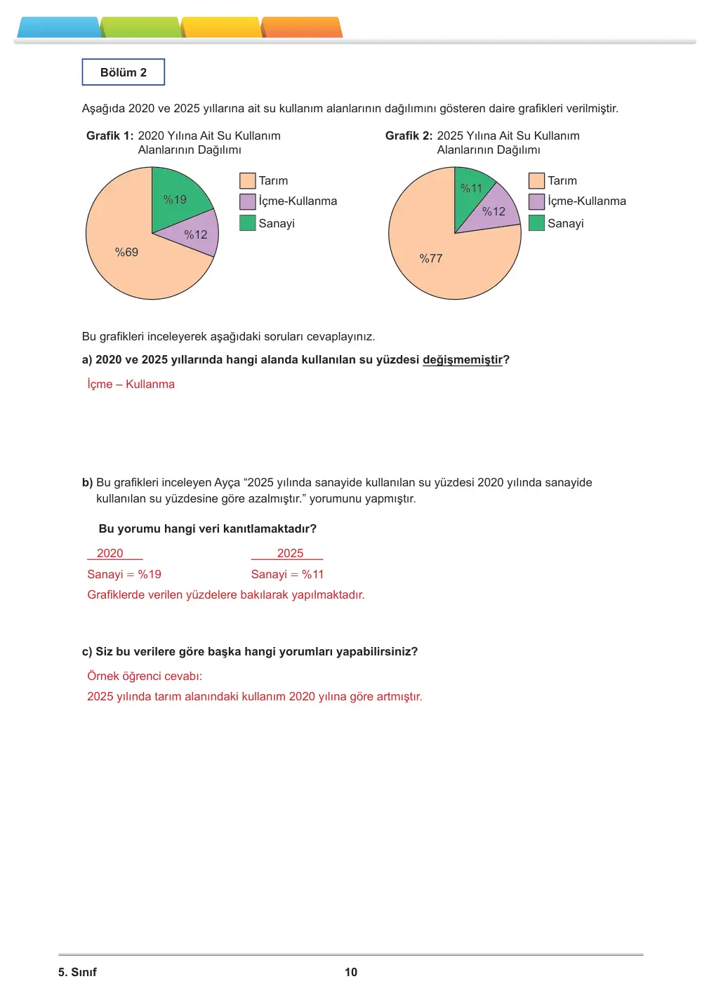 5. Sınıf Matematik Öğrenme Etkinlikleri Seti 2 (2025-2026) cevap anahtarı sayfa 12