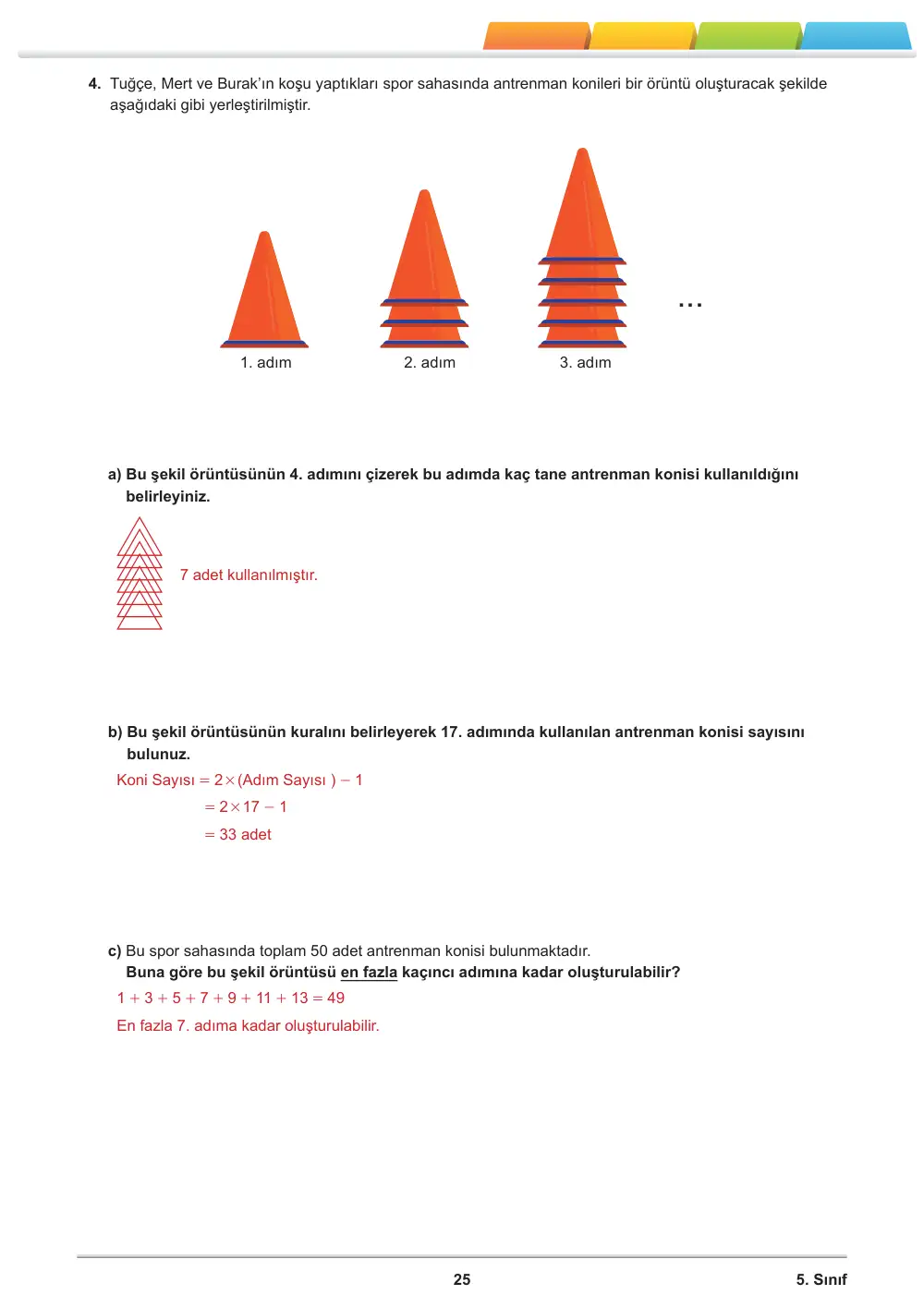 5. Sınıf Matematik Öğrenme Etkinlikleri Seti 2 (2025-2026) cevap anahtarı sayfa 27
