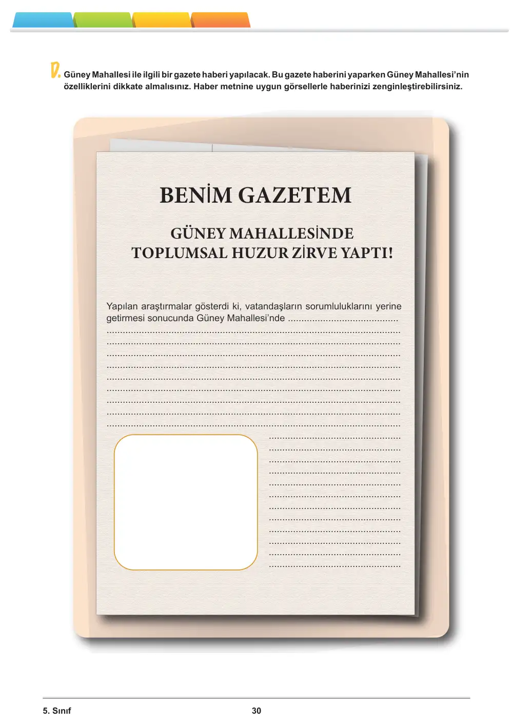 5. Sınıf Sosyal Bilgiler Öğrenme Etkinlikleri Seti 1 (2025-2026) sayfa 32