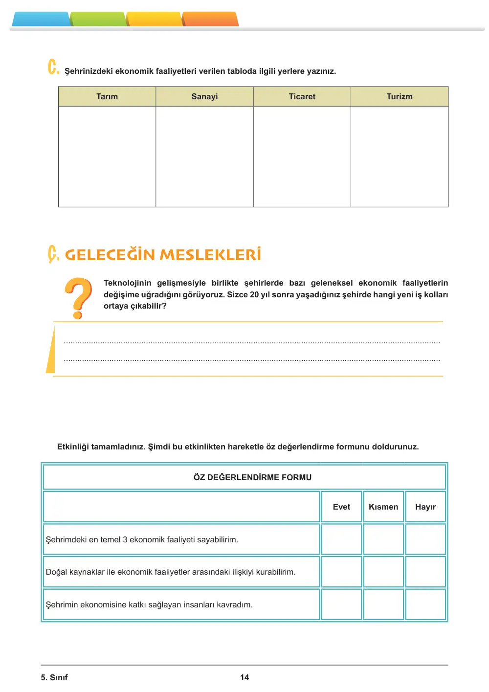 5. Sınıf Sosyal Bilgiler Öğrenme Etkinlikleri Seti 2 (2025-2026) sayfa 16