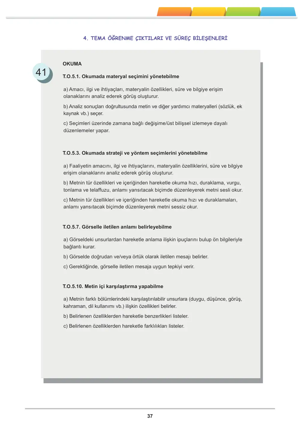 5. Sınıf Türkçe Öğrenme Etkinlikleri Seti 1 (2025-2026) cevap anahtarı sayfa 39