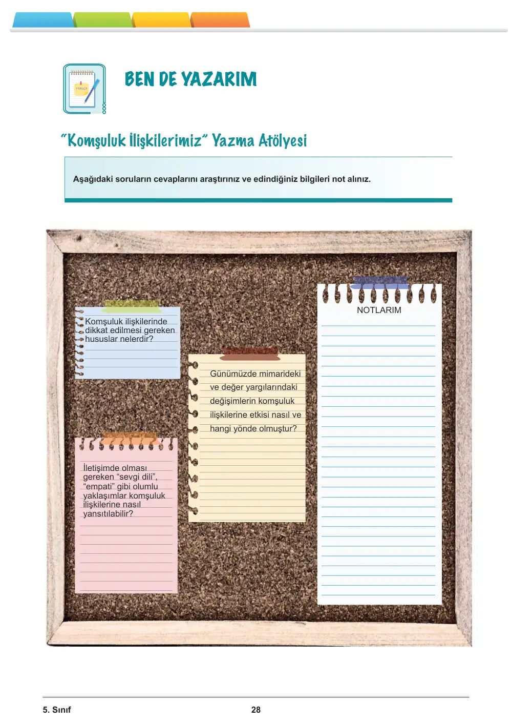 5. Sınıf Türkçe Öğrenme Etkinlikleri Seti 2 (2025-2026) cevap anahtarı sayfa 30