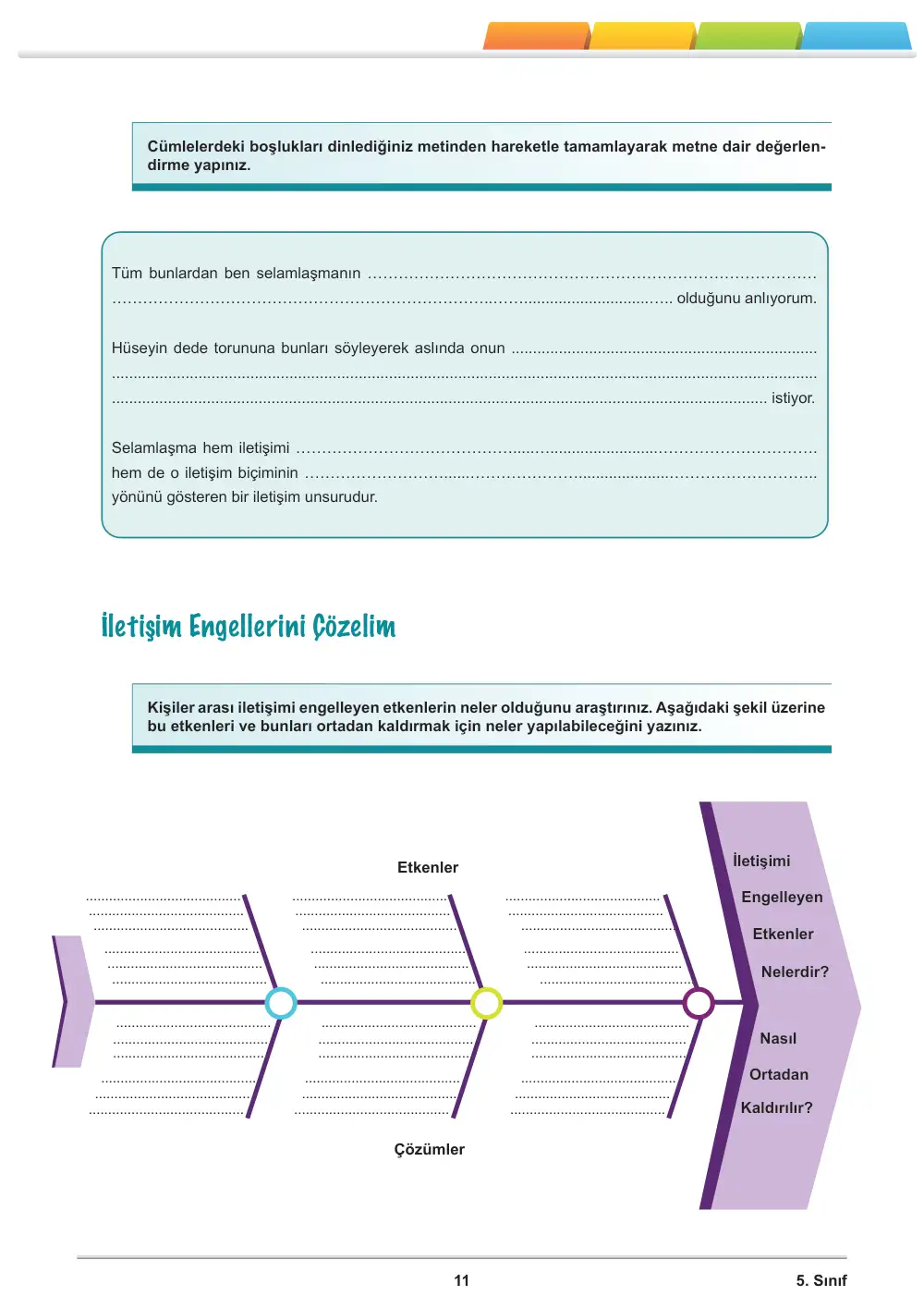 5. Sınıf Türkçe Öğrenme Etkinlikleri Seti 2 (2025-2026) sayfa 13
