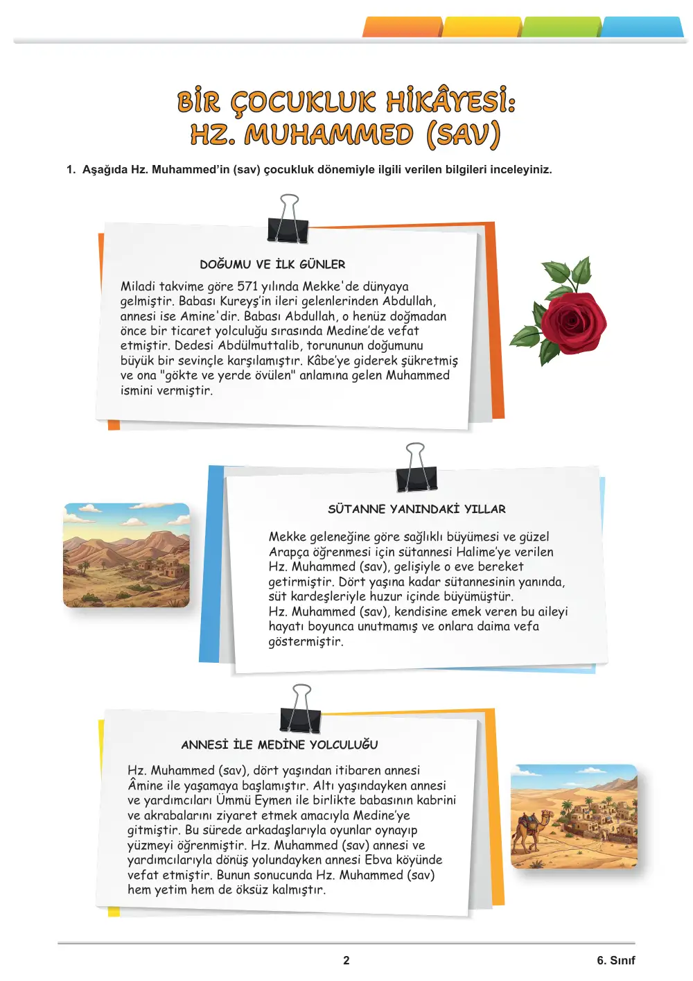 6. Sınıf Din Kültürü ve Ahlak Bilgisi Öğrenme Etkinlikleri Seti 2 (2025-2026) sayfa 3