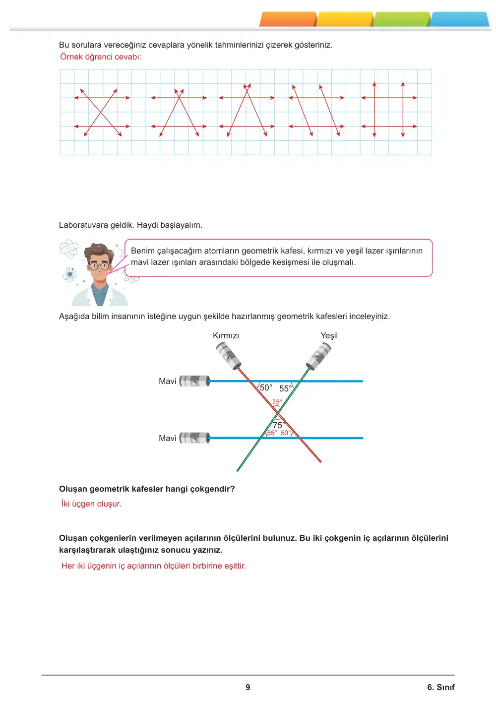 6. Sınıf Matematik Öğrenme Etkinlikleri Seti 1 (2025-2026) cevap anahtarı sayfa 11