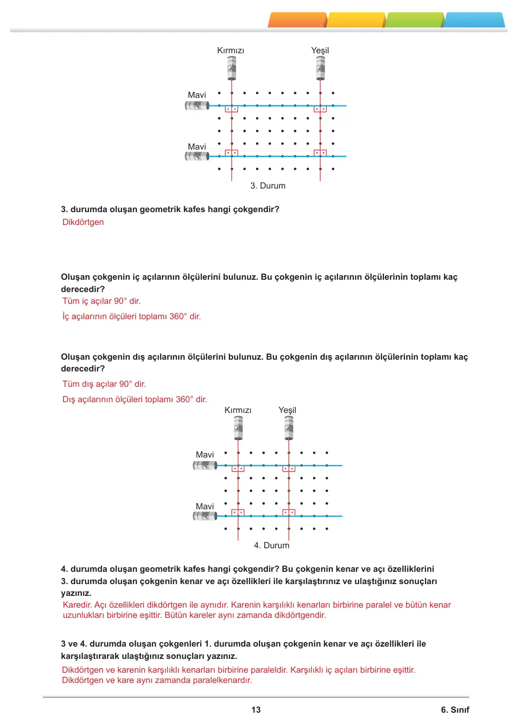 6. Sınıf Matematik Öğrenme Etkinlikleri Seti 1 (2025-2026) cevap anahtarı sayfa 15
