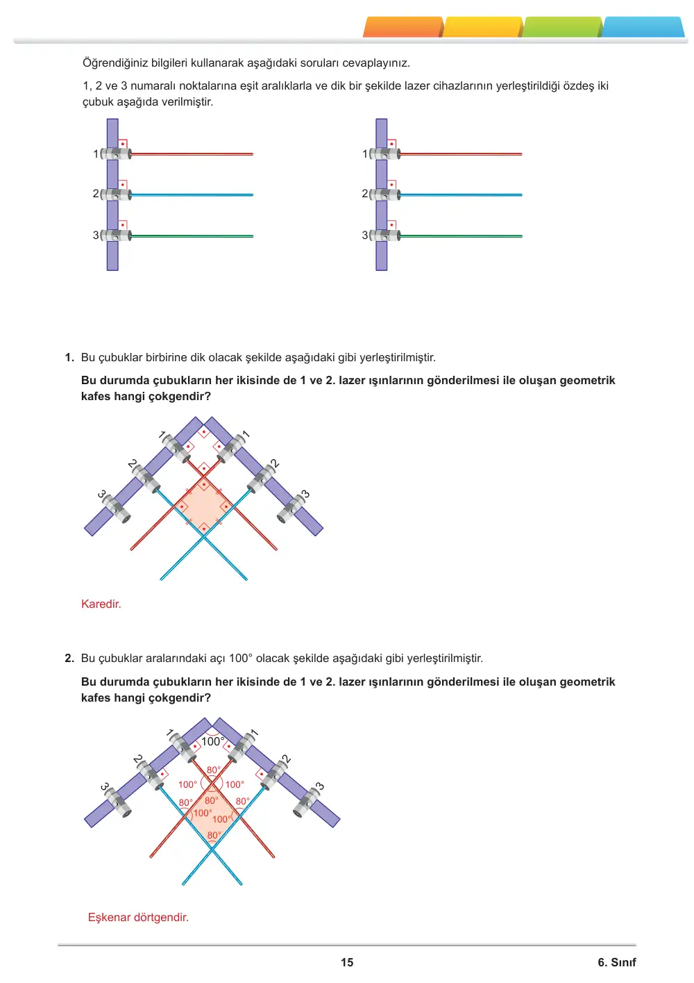 6. Sınıf Matematik Öğrenme Etkinlikleri Seti 1 (2025-2026) cevap anahtarı sayfa 17