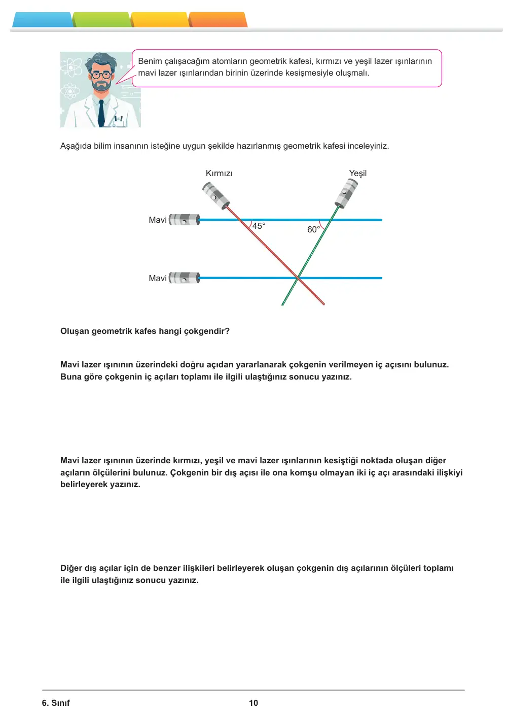 6. Sınıf Matematik Öğrenme Etkinlikleri Seti 1 (2025-2026) sayfa 12