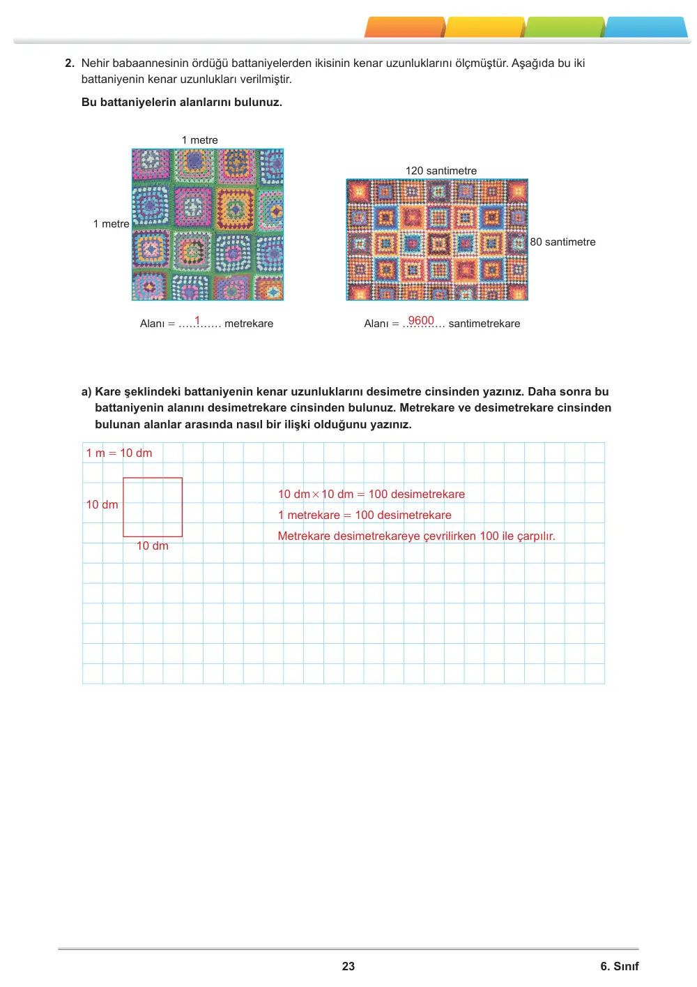 6. Sınıf Matematik Öğrenme Etkinlikleri Seti 2 (2025-2026) cevap anahtarı sayfa 25