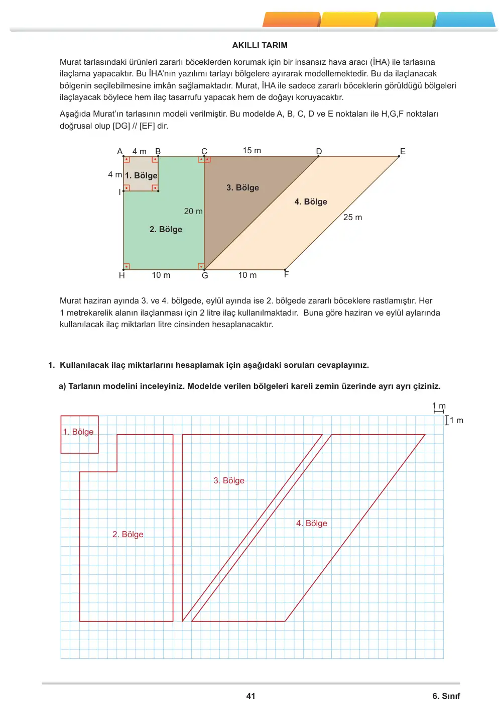 6. Sınıf Matematik Öğrenme Etkinlikleri Seti 2 (2025-2026) cevap anahtarı sayfa 43