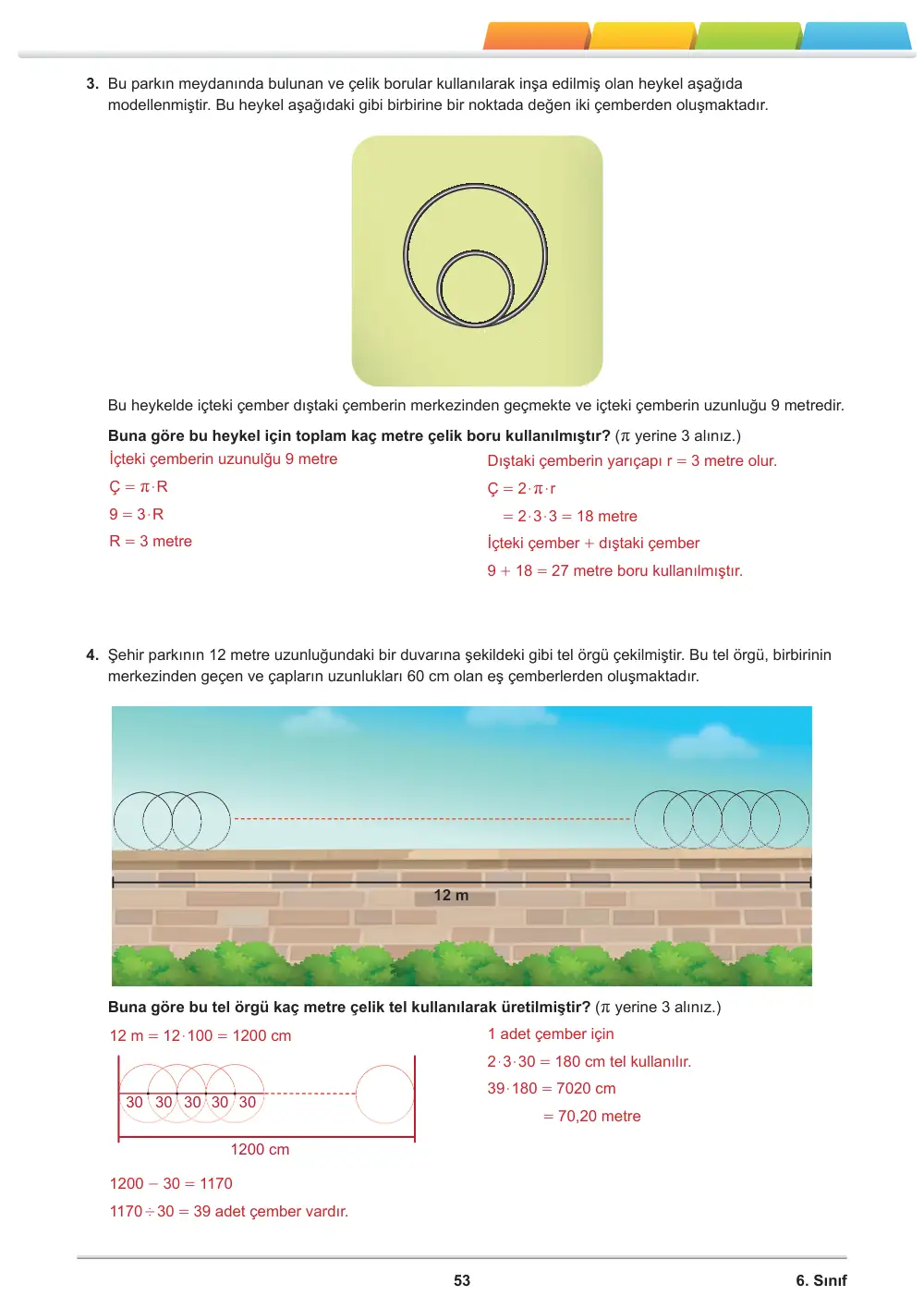 6. Sınıf Matematik Öğrenme Etkinlikleri Seti 2 (2025-2026) cevap anahtarı sayfa 55