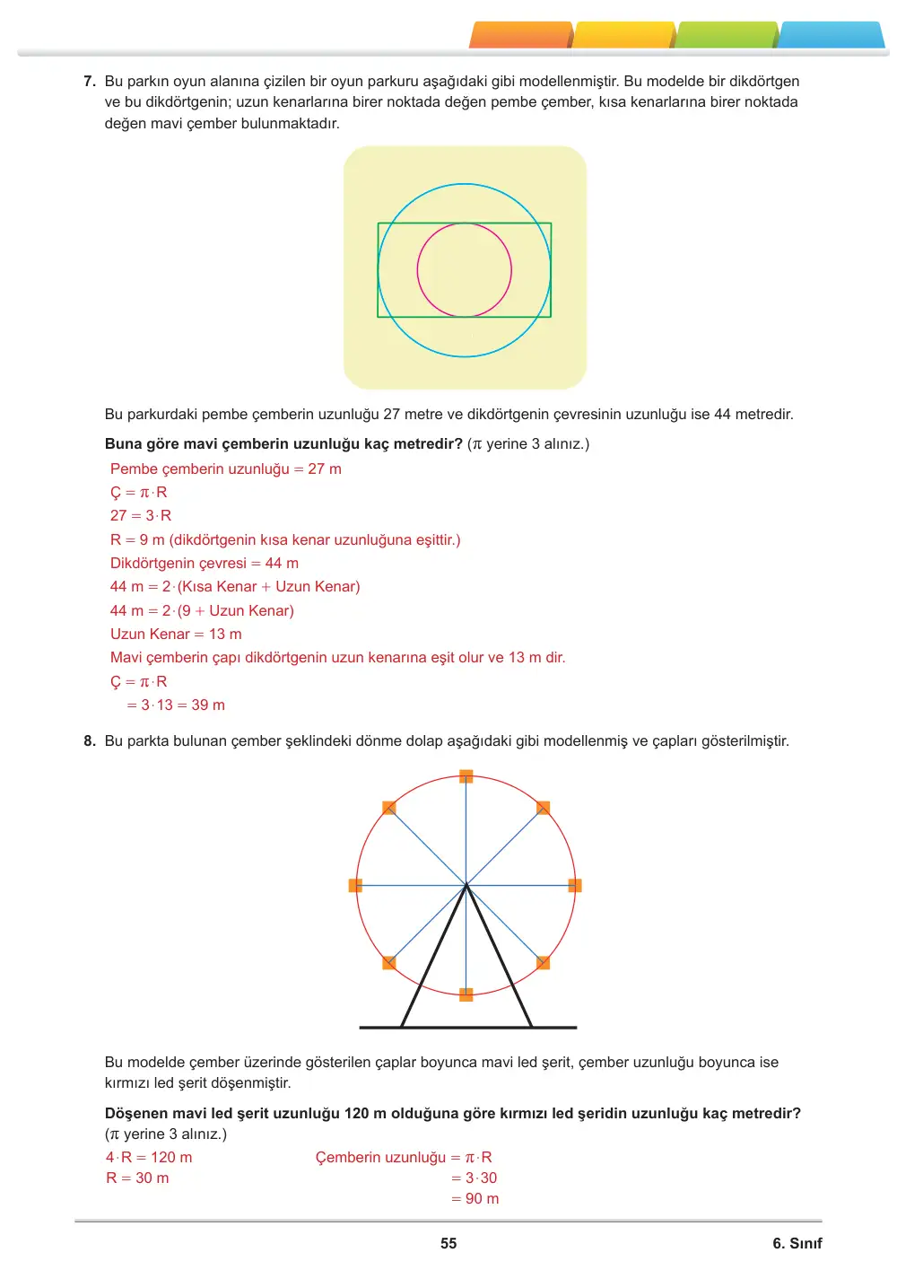 6. Sınıf Matematik Öğrenme Etkinlikleri Seti 2 (2025-2026) cevap anahtarı sayfa 57