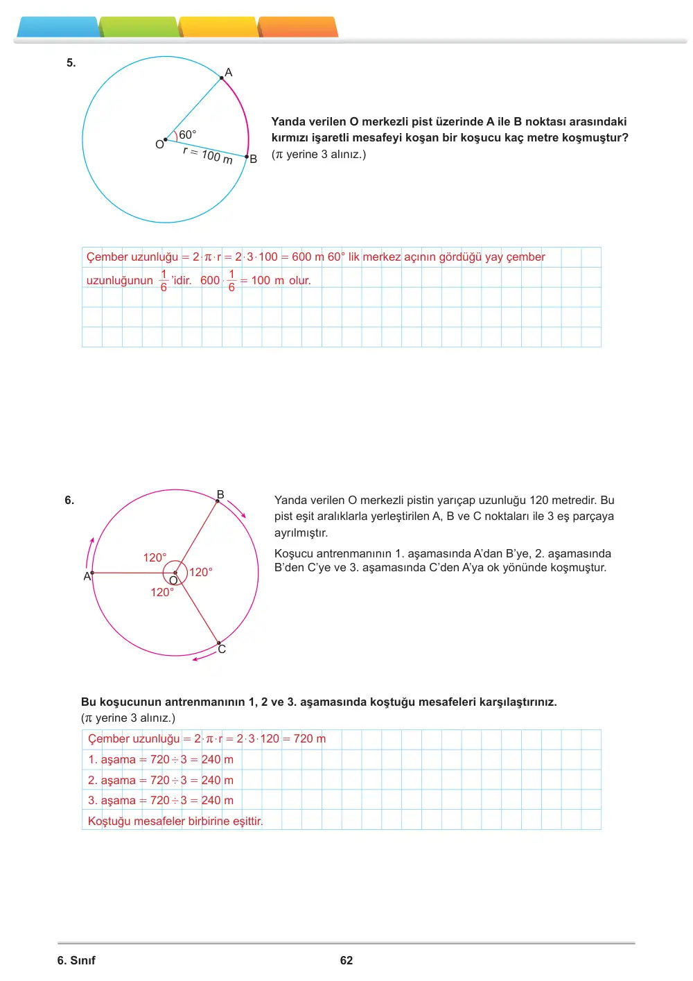 6. Sınıf Matematik Öğrenme Etkinlikleri Seti 2 (2025-2026) cevap anahtarı sayfa 64