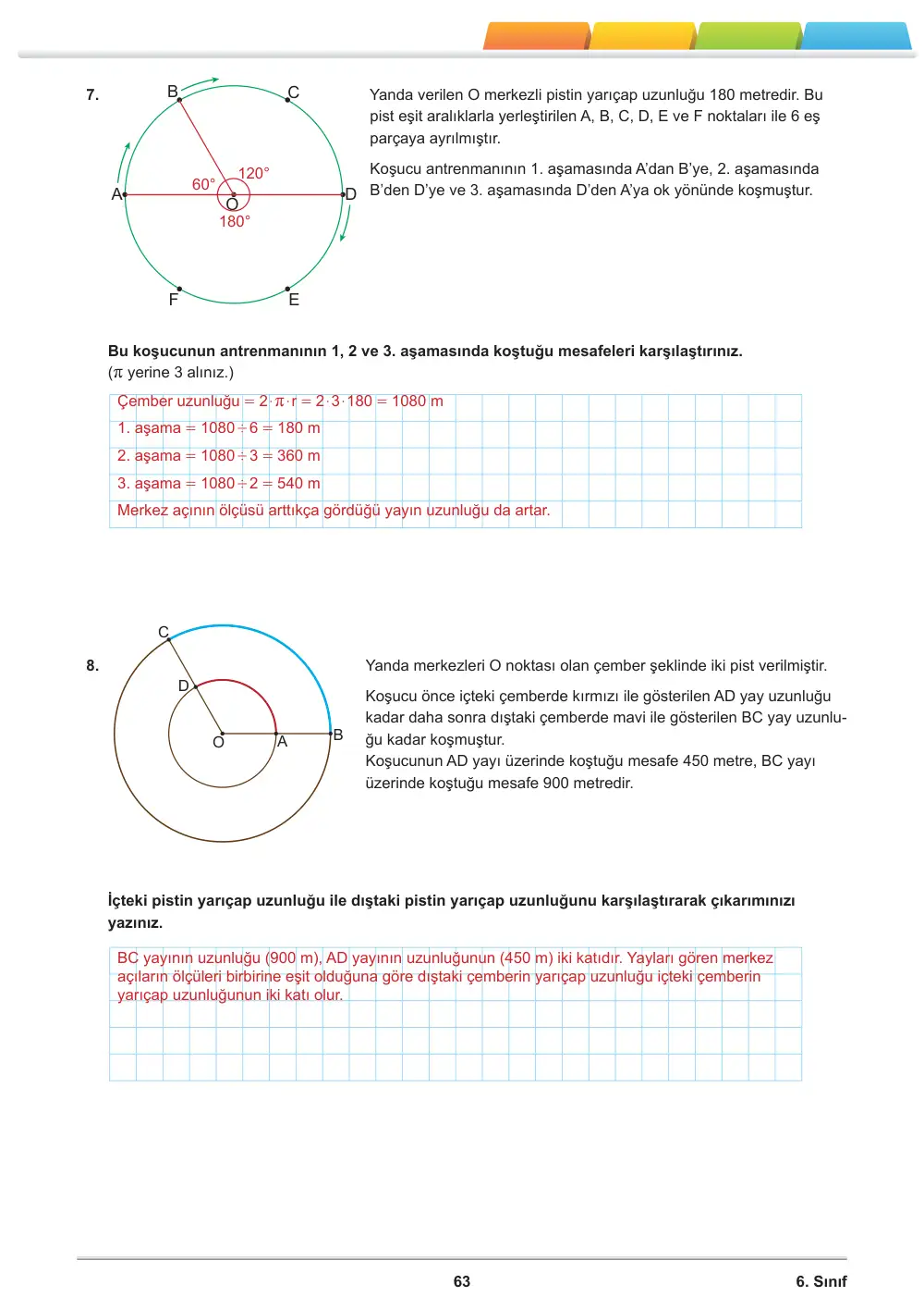 6. Sınıf Matematik Öğrenme Etkinlikleri Seti 2 (2025-2026) cevap anahtarı sayfa 65