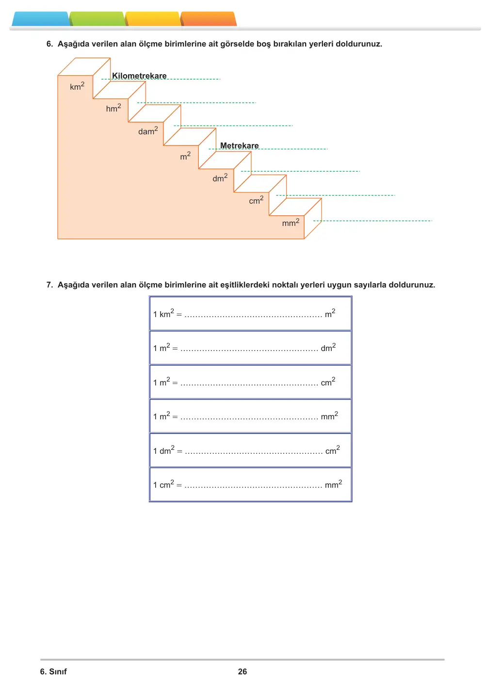 6. Sınıf Matematik Öğrenme Etkinlikleri Seti 2 (2025-2026) sayfa 28