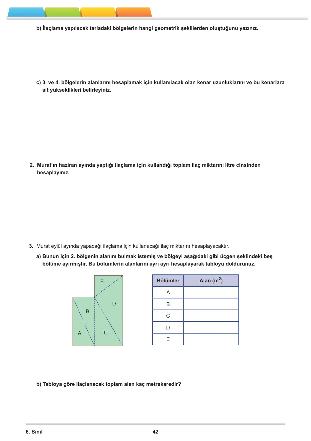 6. Sınıf Matematik Öğrenme Etkinlikleri Seti 2 (2025-2026) sayfa 44