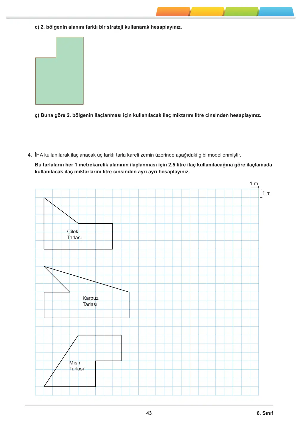 6. Sınıf Matematik Öğrenme Etkinlikleri Seti 2 (2025-2026) sayfa 45