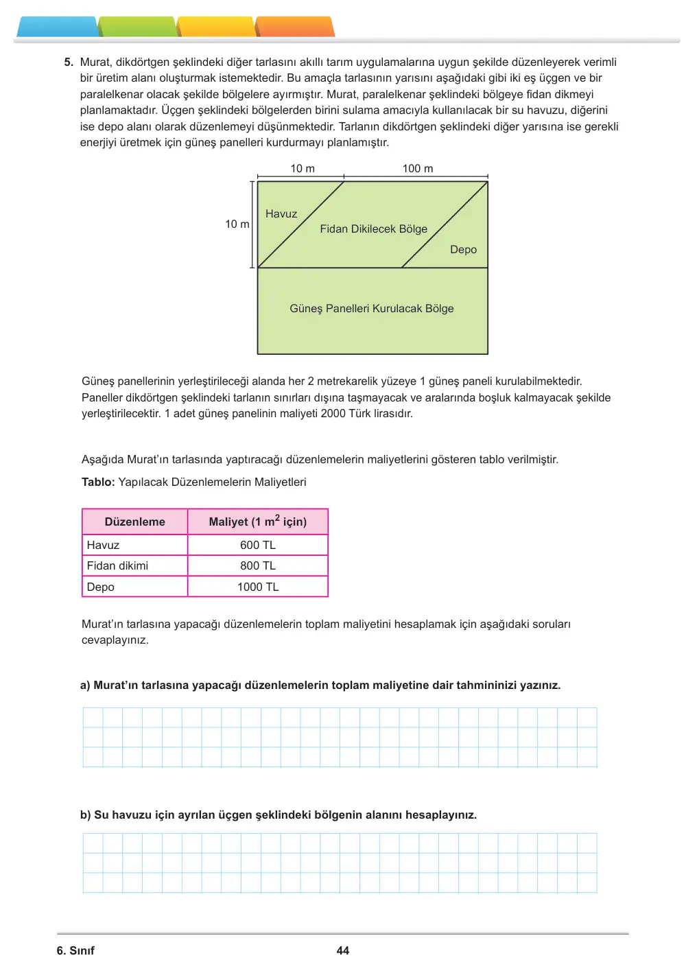 6. Sınıf Matematik Öğrenme Etkinlikleri Seti 2 (2025-2026) sayfa 46