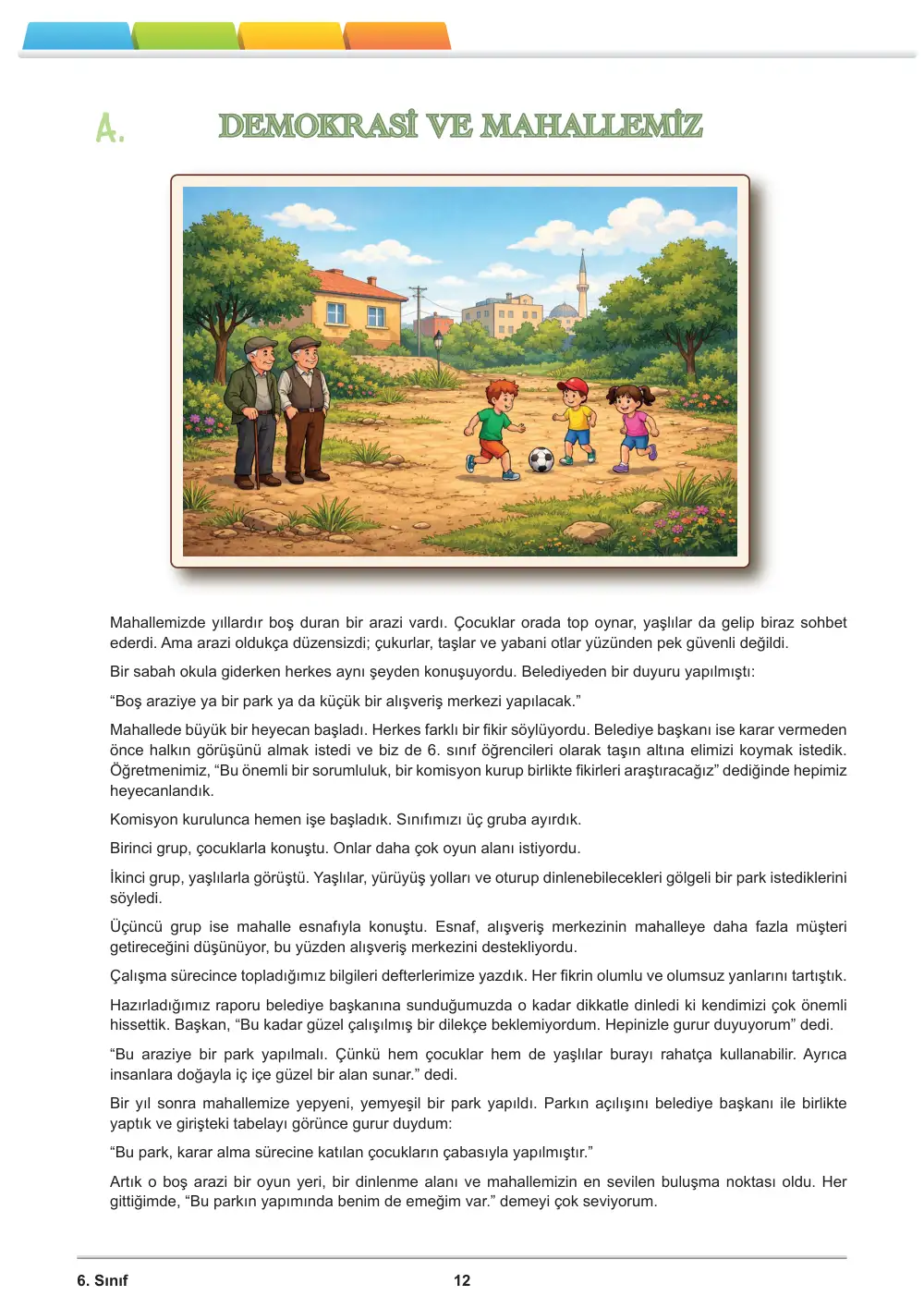 6. Sınıf Sosyal Bilgiler Öğrenme Etkinlikleri Seti 1 (2025-2026) sayfa 14
