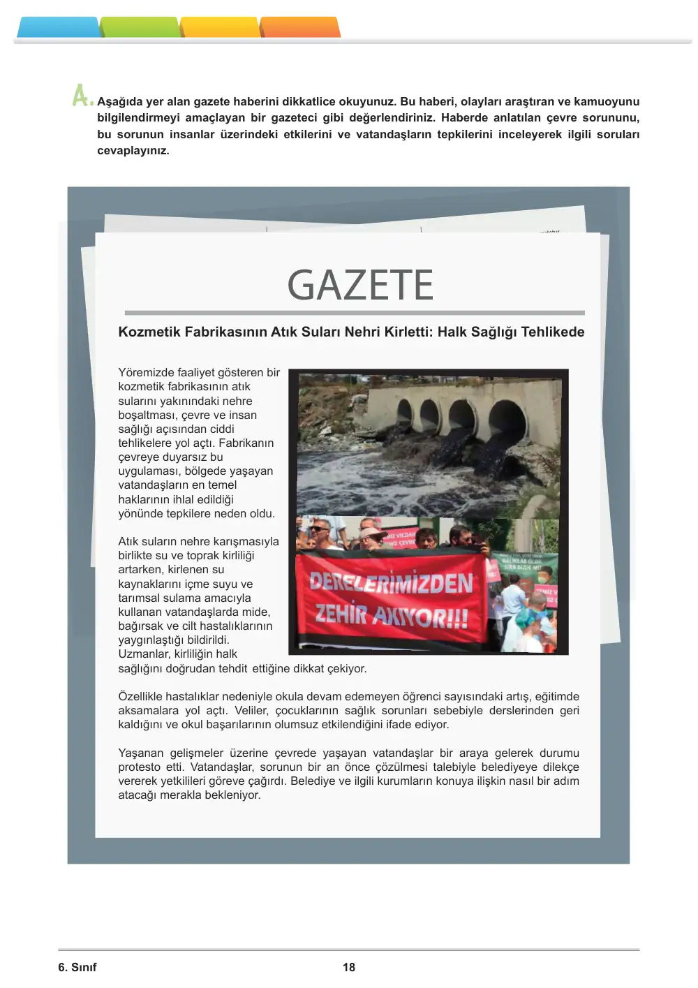 6. Sınıf Sosyal Bilgiler Öğrenme Etkinlikleri Seti 1 (2025-2026) sayfa 20