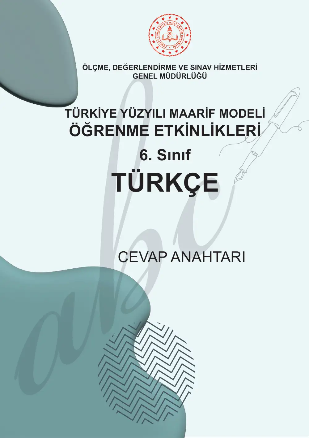 6. Sınıf Türkçe Öğrenme Etkinlikleri Seti 2 (2025-2026) cevap anahtarı sayfa 1