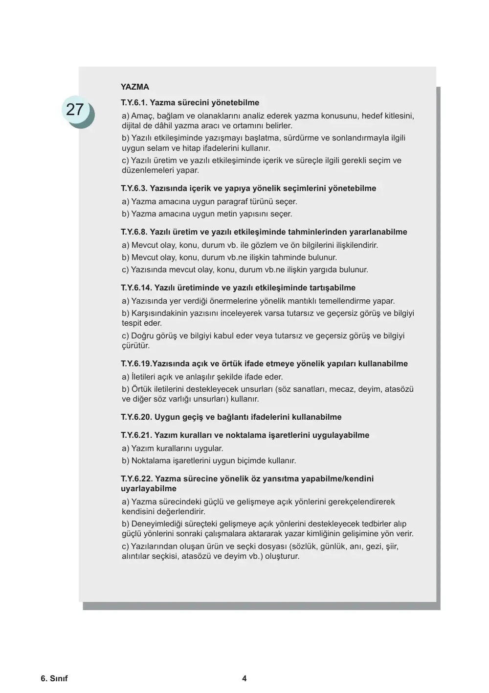 6. Sınıf Türkçe Öğrenme Etkinlikleri Seti 2 (2025-2026) cevap anahtarı sayfa 6