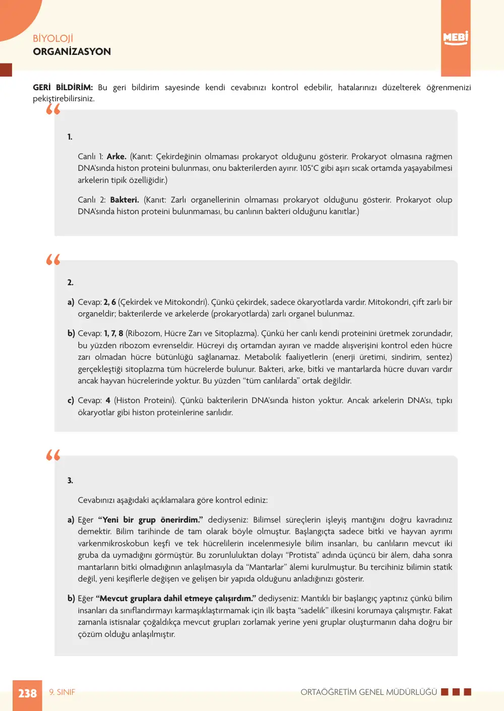 9. Sınıf Biyoloji Bireysel Öğrenme Etkinlikleri (2026-2027) sayfa 236