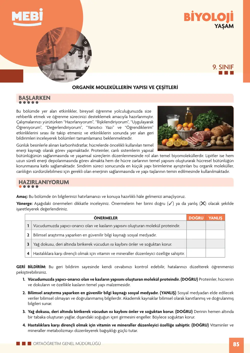 9. Sınıf Biyoloji Bireysel Öğrenme Etkinlikleri (2026-2027) sayfa 83