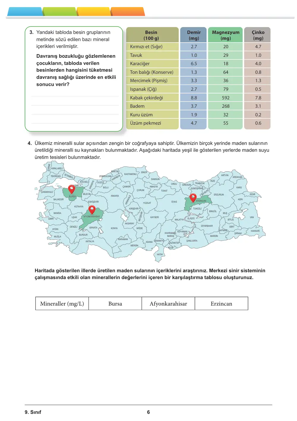 9. Sınıf Biyoloji Öğrenme Etkinlikleri Seti 1 (2025-2026) sayfa 7