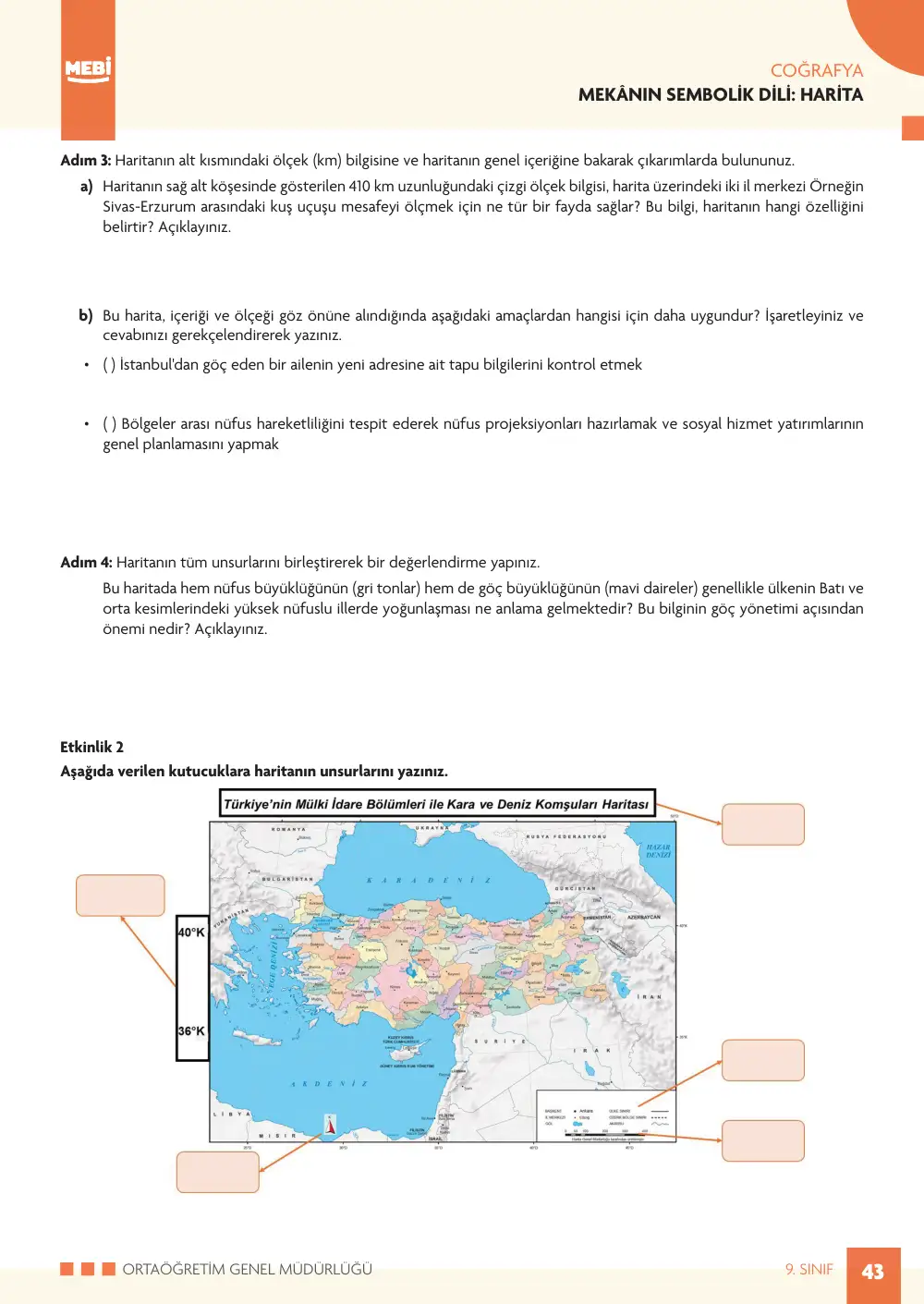 9. Sınıf Coğrafya Bireysel Öğrenme Etkinlikleri (2026-2027) sayfa 41
